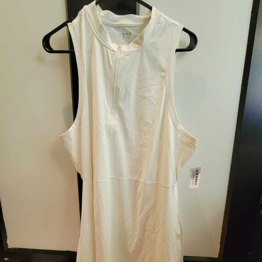 white tennis/golf dress